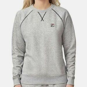 Fila Ladies' Heather Gray French Terry Crew neck Sweatshirt women S